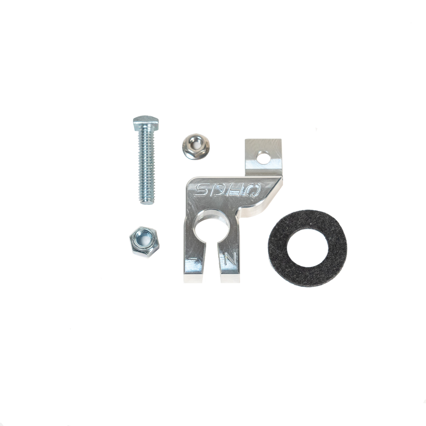 SDHQ Built Negative Battery Sensor Terminal Upgrade Kit Display of included parts and hardware