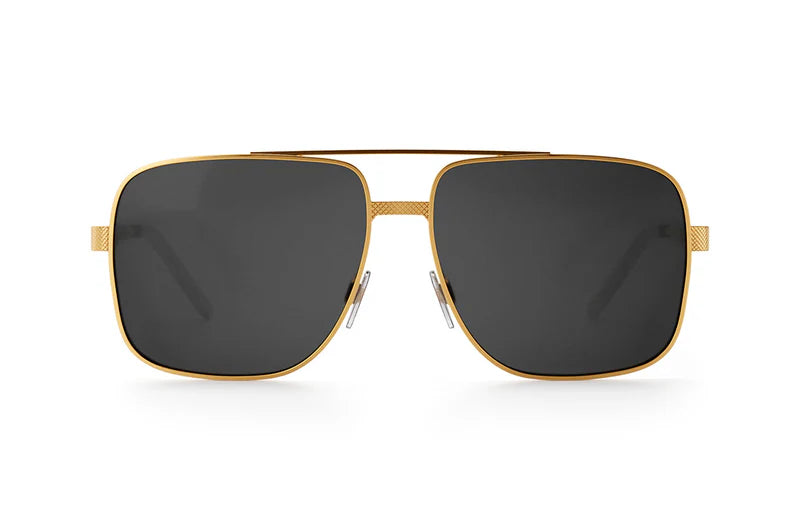 Nimitz Sunglasses: Gold Front View