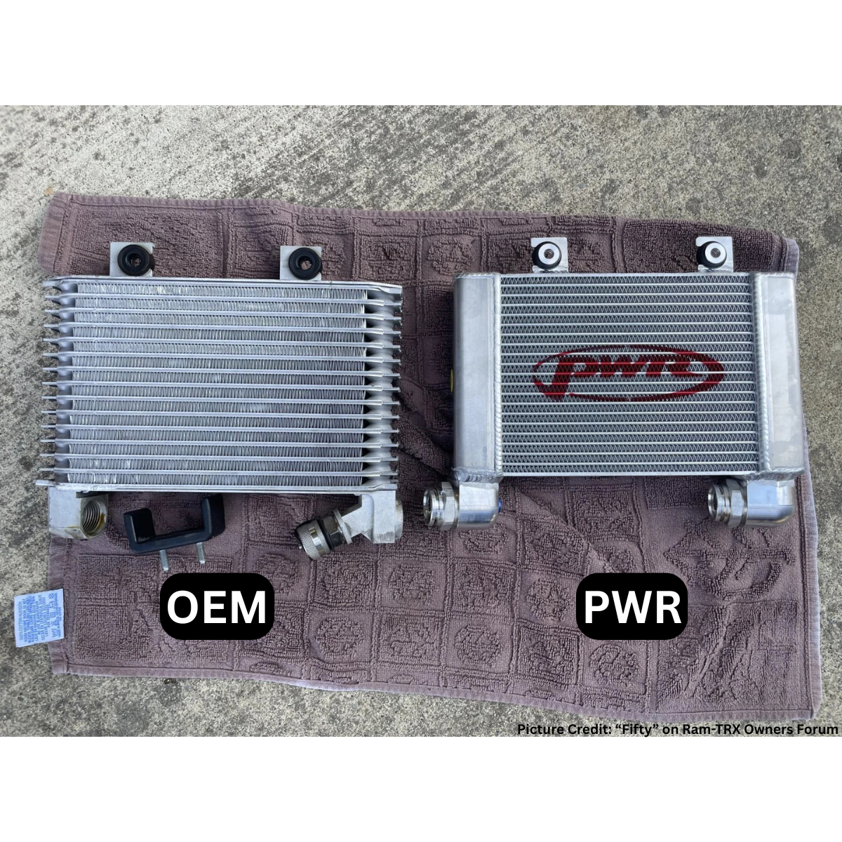2021-2024 Ram TRX PWR Engine Oil Cooler Front View