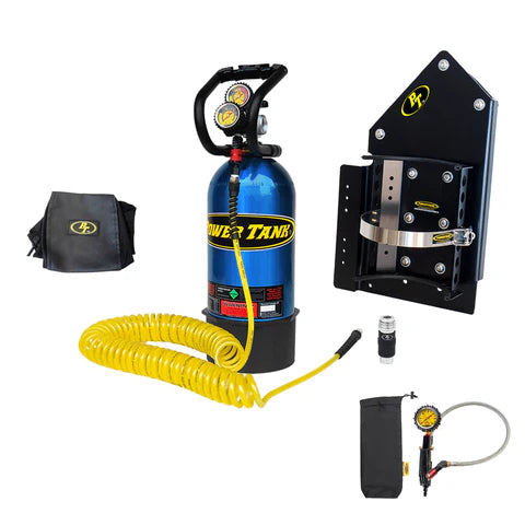 10 lb. 4 Door Bronco Edition Power Tank (6th Gen 2021+) | Candy Blue | XP400 Regulator Front View