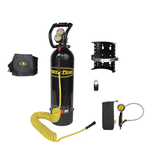 15 lb. Package B Power Tank | Gloss Black | HP250i Regulator | Padded Speed Bag V2