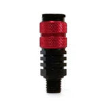 Power Flow 3 - Industrial Interchange Air Hose CLOSED Coupler 1/4" NPT Thread Front View