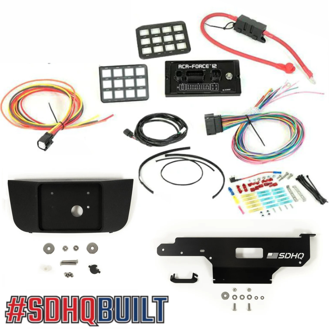 '21-24 RAPTOR COMPLETE RCR SWITCH PROS KIT - SUNGLASS CONVERSION KEYPAD MOUNT included components