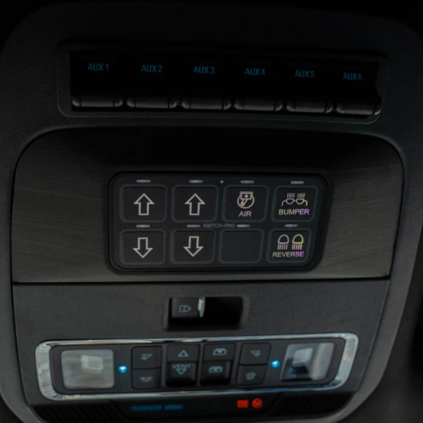 '21-24 RAPTOR COMPLETE SWITCH PROS KIT - SUNGLASS CONVERSION KEYPAD MOUNT installed