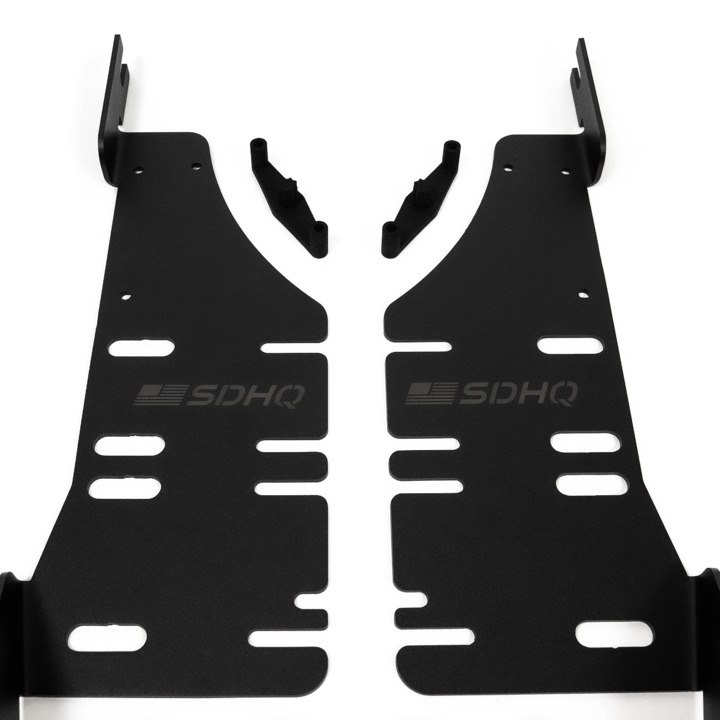 '19-25 Ram 1500 SDHQ Built Behind the Grille LED Light Bar Mount display of included parts - close-up