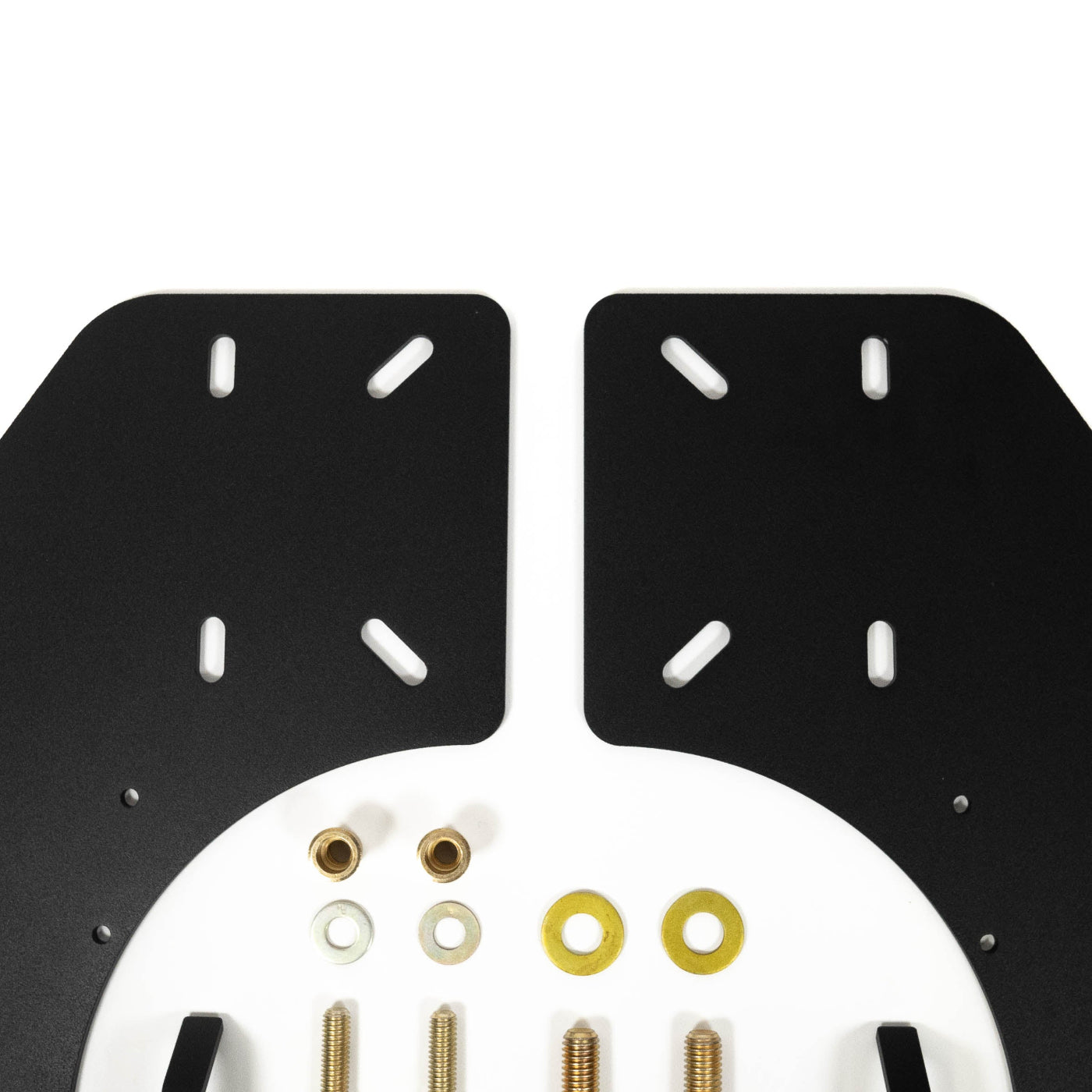 '10-25 Ram 2500/3500 SDHQ Built Under Bed Air Compressor Mount display of included parts and hardware