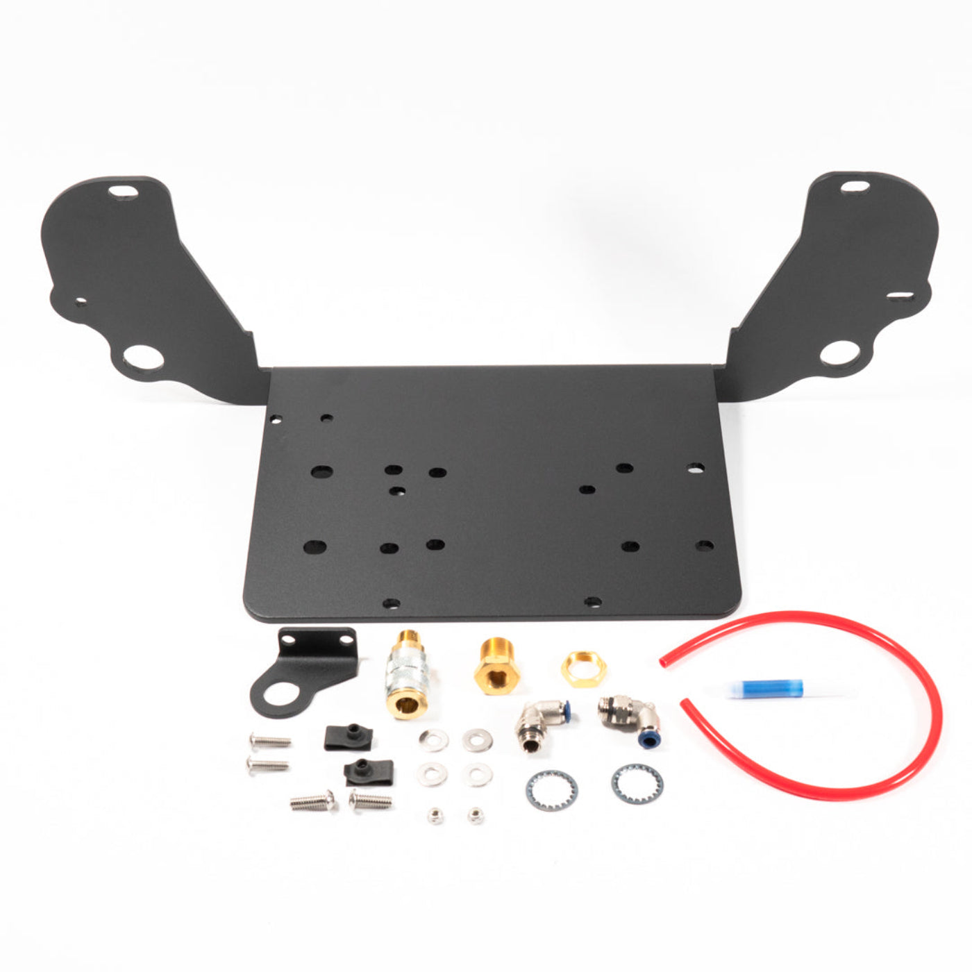 2025 Ram RHO SDHQ Built Air Compressor Mount display of included parts and hardware