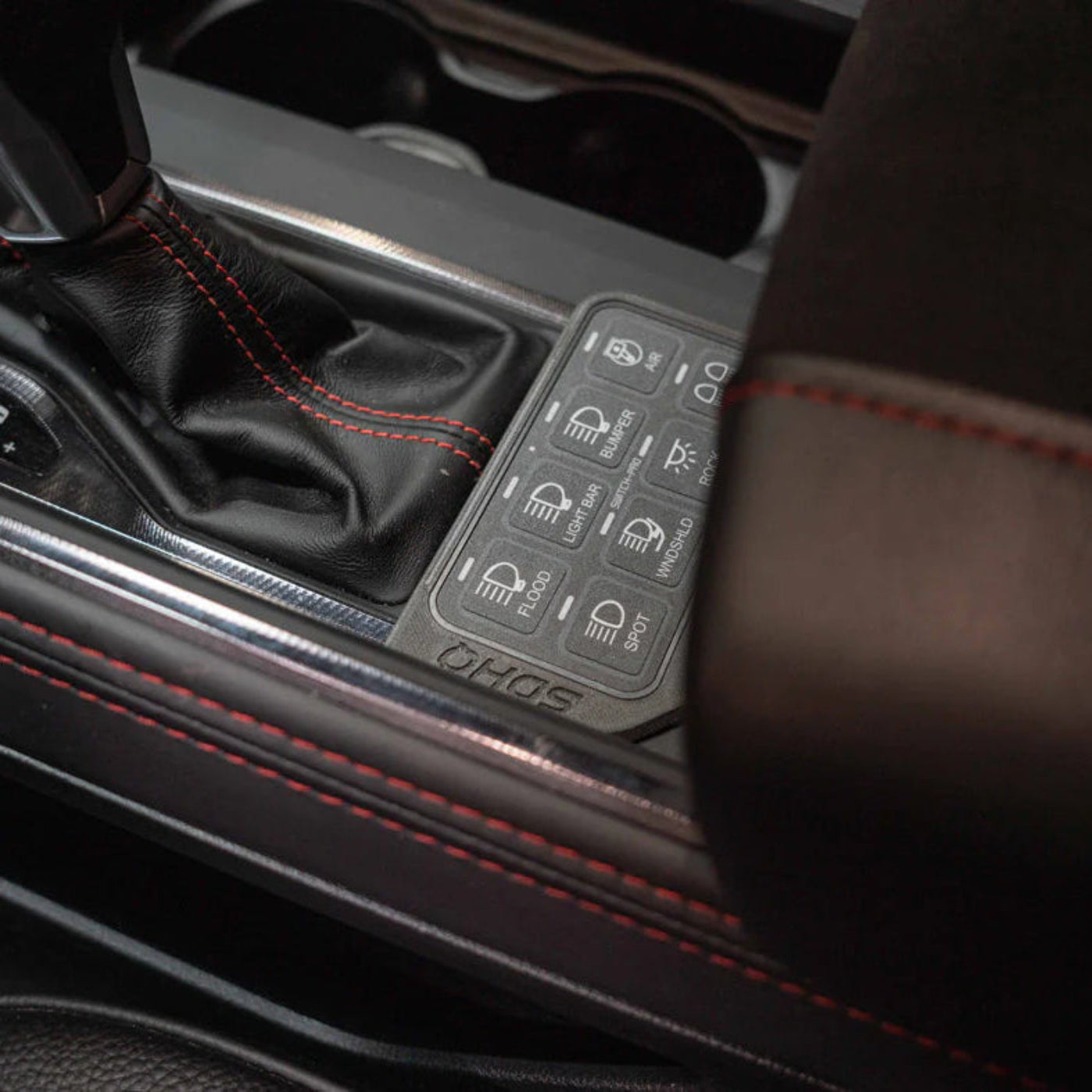 SDHQ Built 2025 Ram RHO SDHQ Built Complete Switch Pros Mounting Kit display of Keypad Mount installed