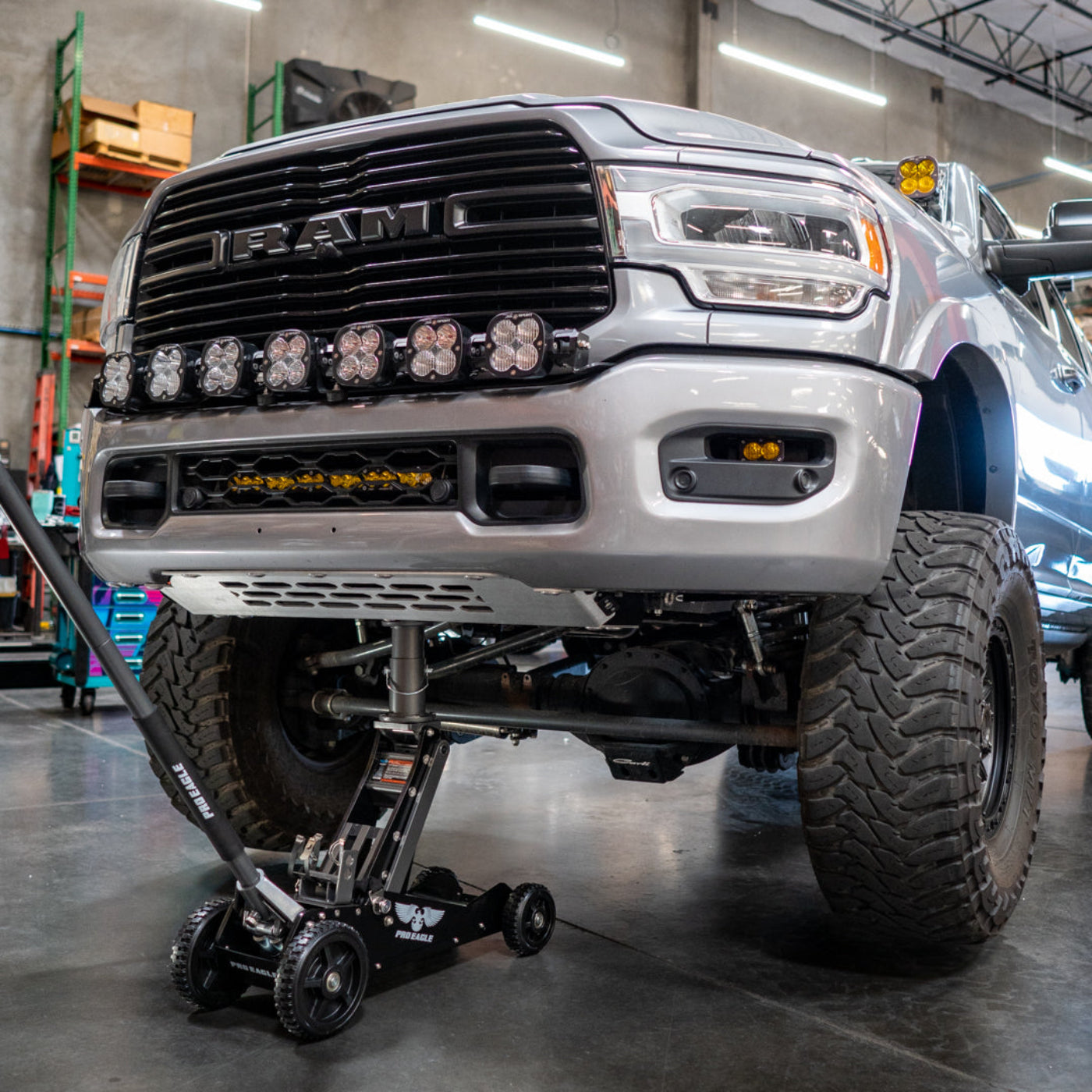'19-26 Ram 2500/3500 HD Intercooler Skid Plate System installed