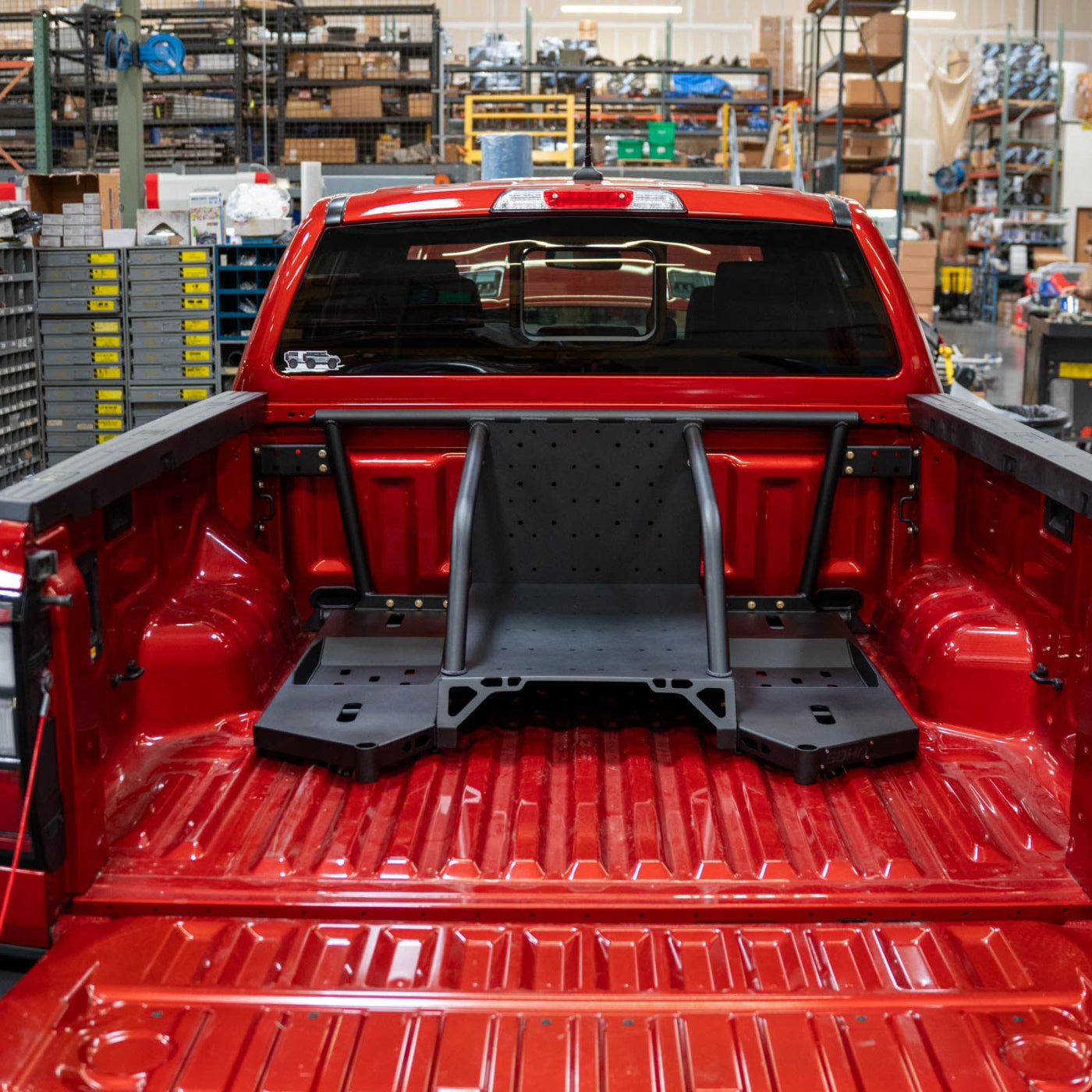 SDHQ Built '24 Ranger/Ranger Raptor In-Bed Chase Rack installed