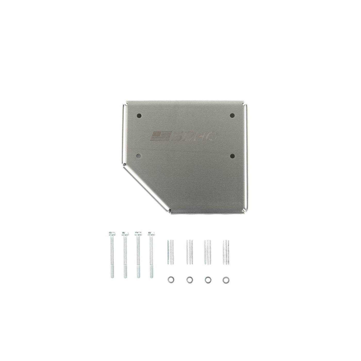 SDHQ Built 2024+ Ranger Raptor Active Suspension Module Guard display of included parts and hardware
