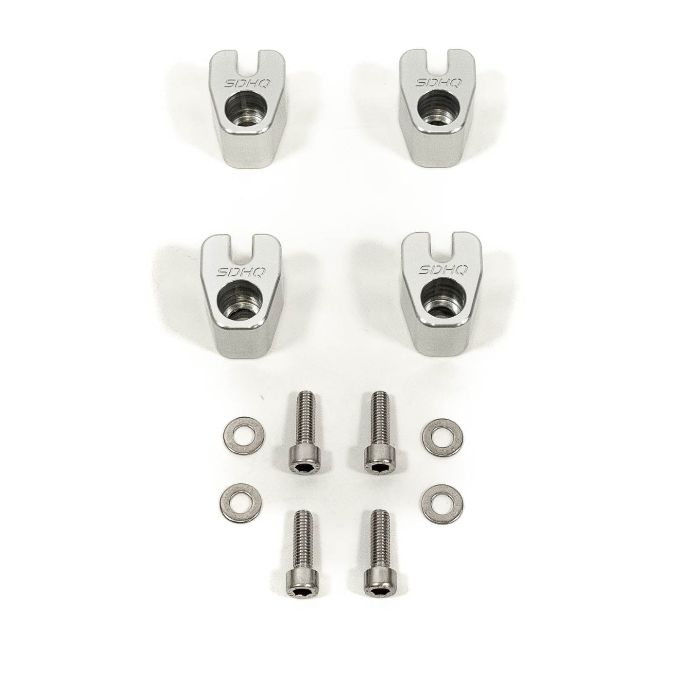 '19-23 Ford Ranger SDHQ Built Billet Rear ABS Guards display of inlcuded parts and hardware