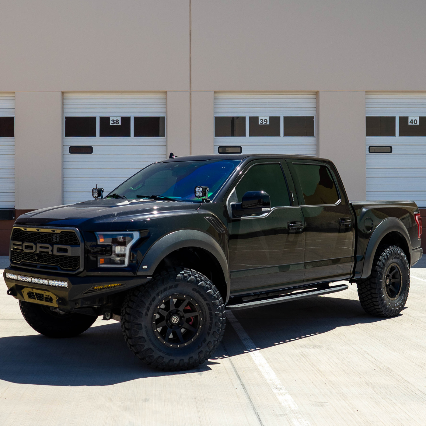 '21-25 Ford Raptor SDHQ Built A-Pillar Light Mounts installed