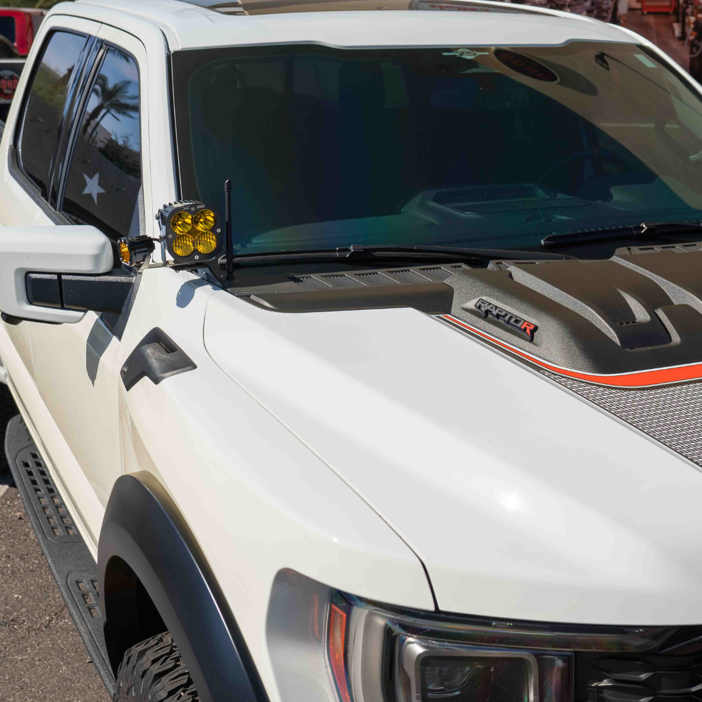 '21-25 Ford Raptor SDHQ Built A-Pillar Light Mounts installed