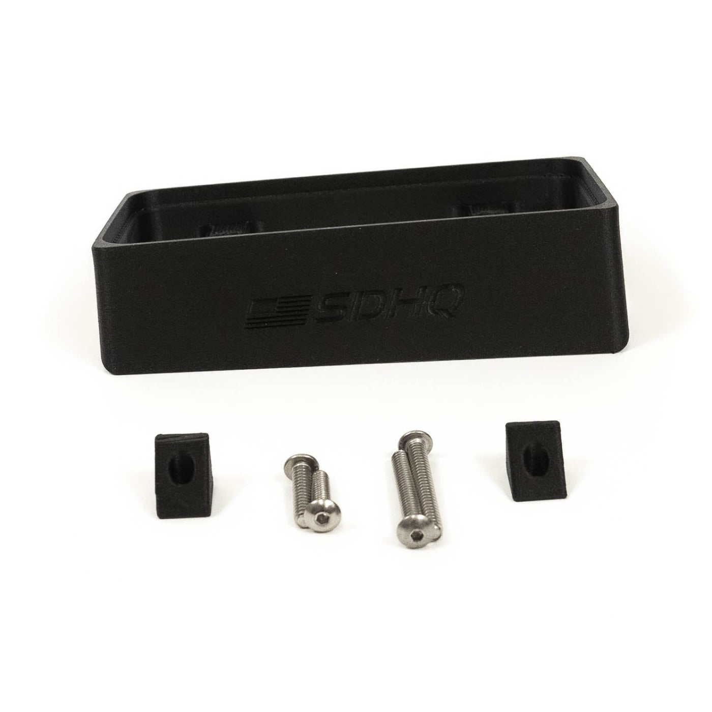 '21-24 Ford Raptor SDHQ Built Switch-Pros SP-9100 Flow Through Center Console Keypad Mount display of included parts and hardware