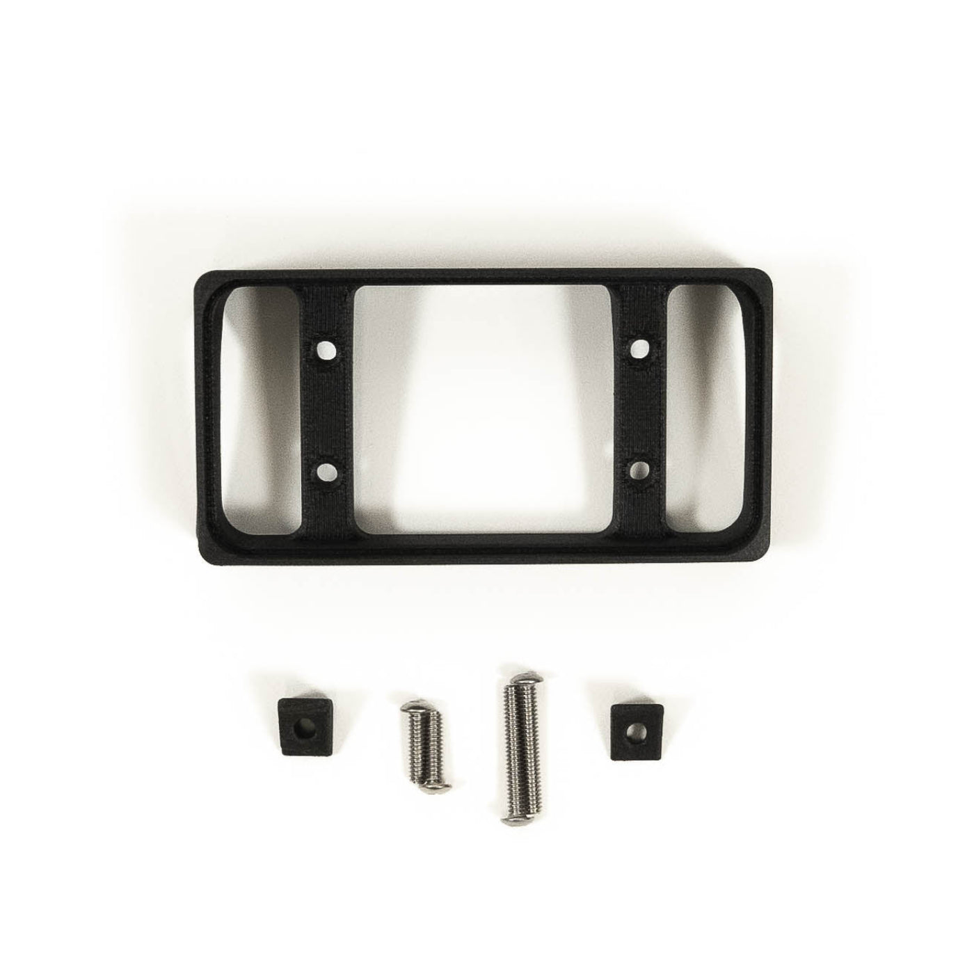 '21-24 Ford Raptor SDHQ Built Switch-Pros SP-9100 Flow Through Center Console Keypad Mount display of included parts and hardware