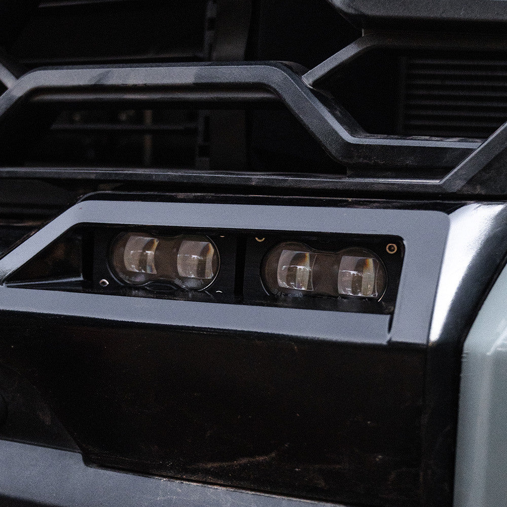 2023+ Toyota Sequoia S2 SAE OEM Fog Light Replacement Kit Clear close-up Display on Vehicle