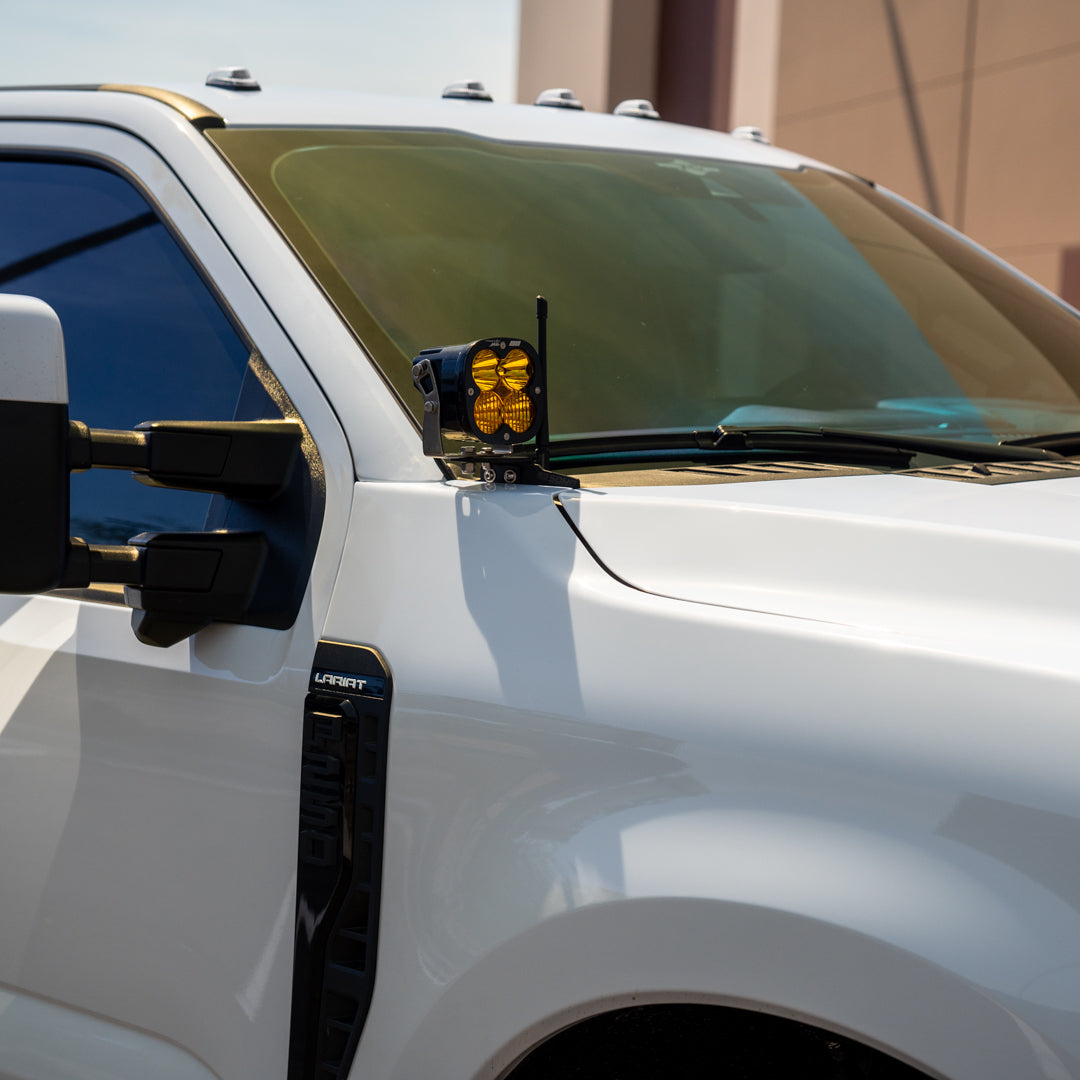 '23-24 FORD SUPER DUTY SDHQ BUILT A-PILLAR LIGHT MOUNTS