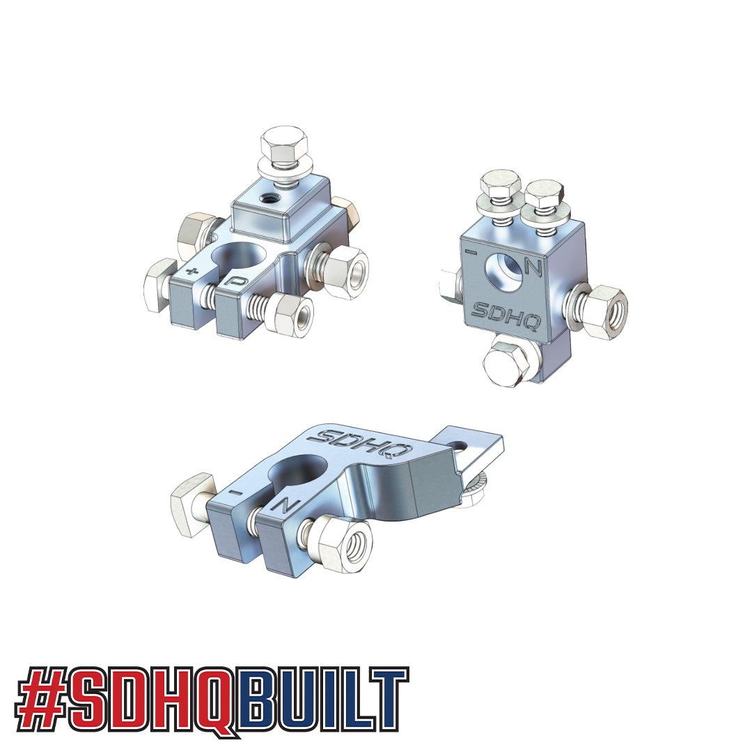 2018-2023 Jeep JL/JT (3.6L & 2.0L) SDHQ Built Billet Battery Terminal Kit