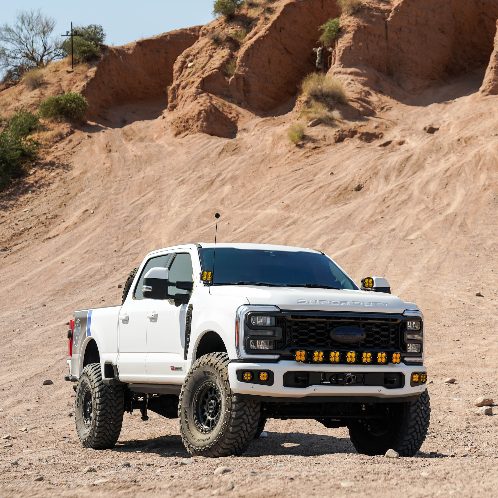 The Carli Ford Super Duty Steering System Front View