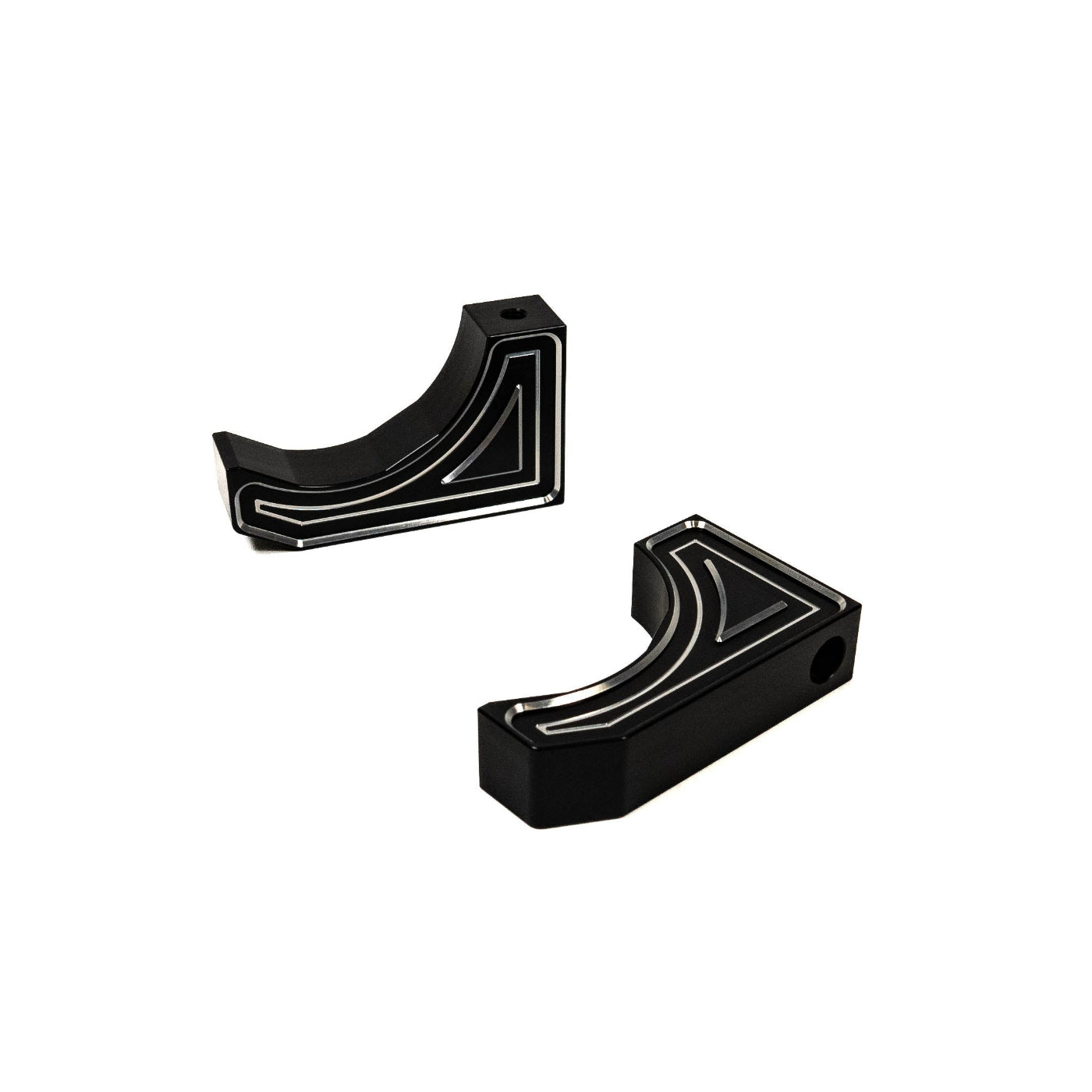 SDHQ Built Billet Reservoir Mounts display of included parts