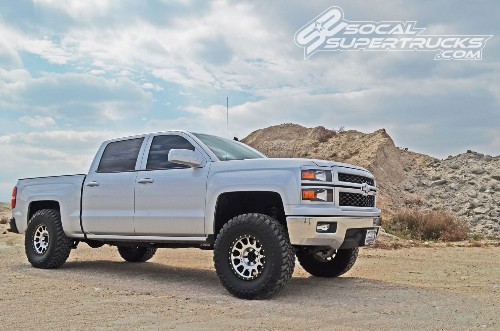 CST 14-18 GM 1500 2wd 3.5-5.5″ Lift Spindle Kit (Stamp. Steel/Cast Alum.) Front View