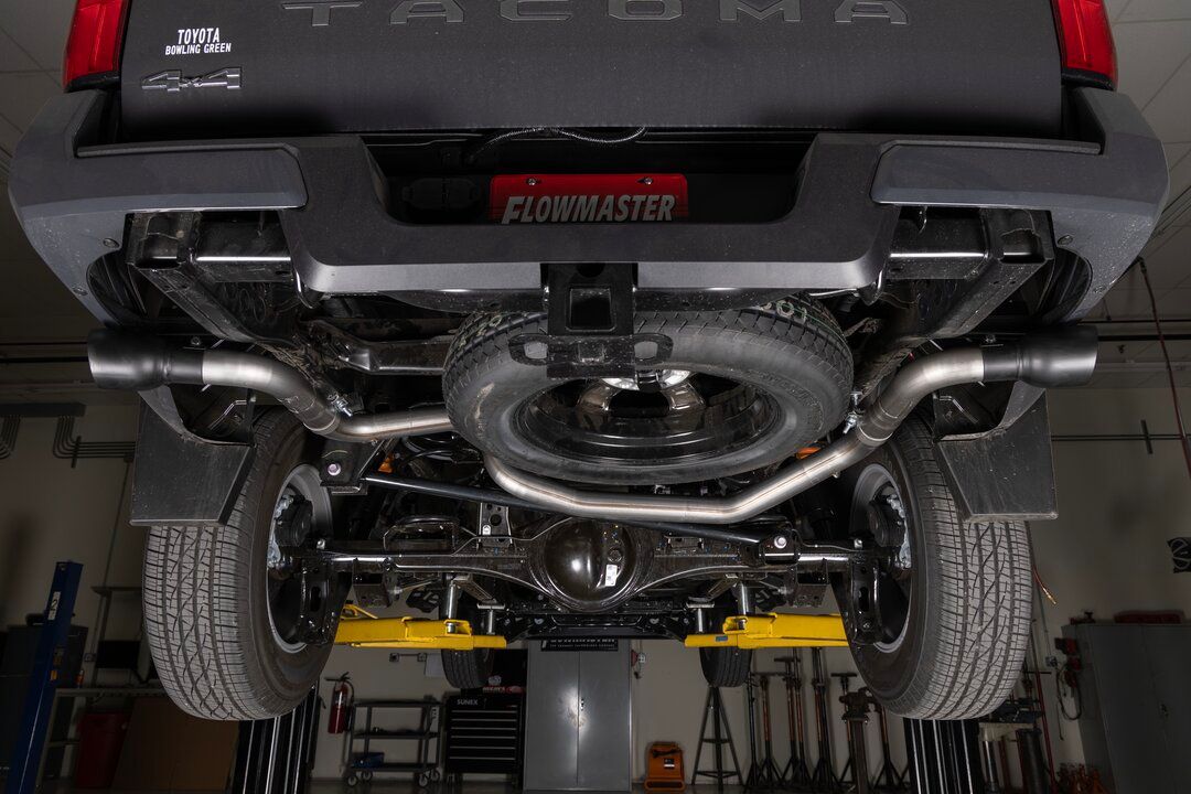 Flowmaster Flow FX Cat-back Exhaust System Display on Vehicle