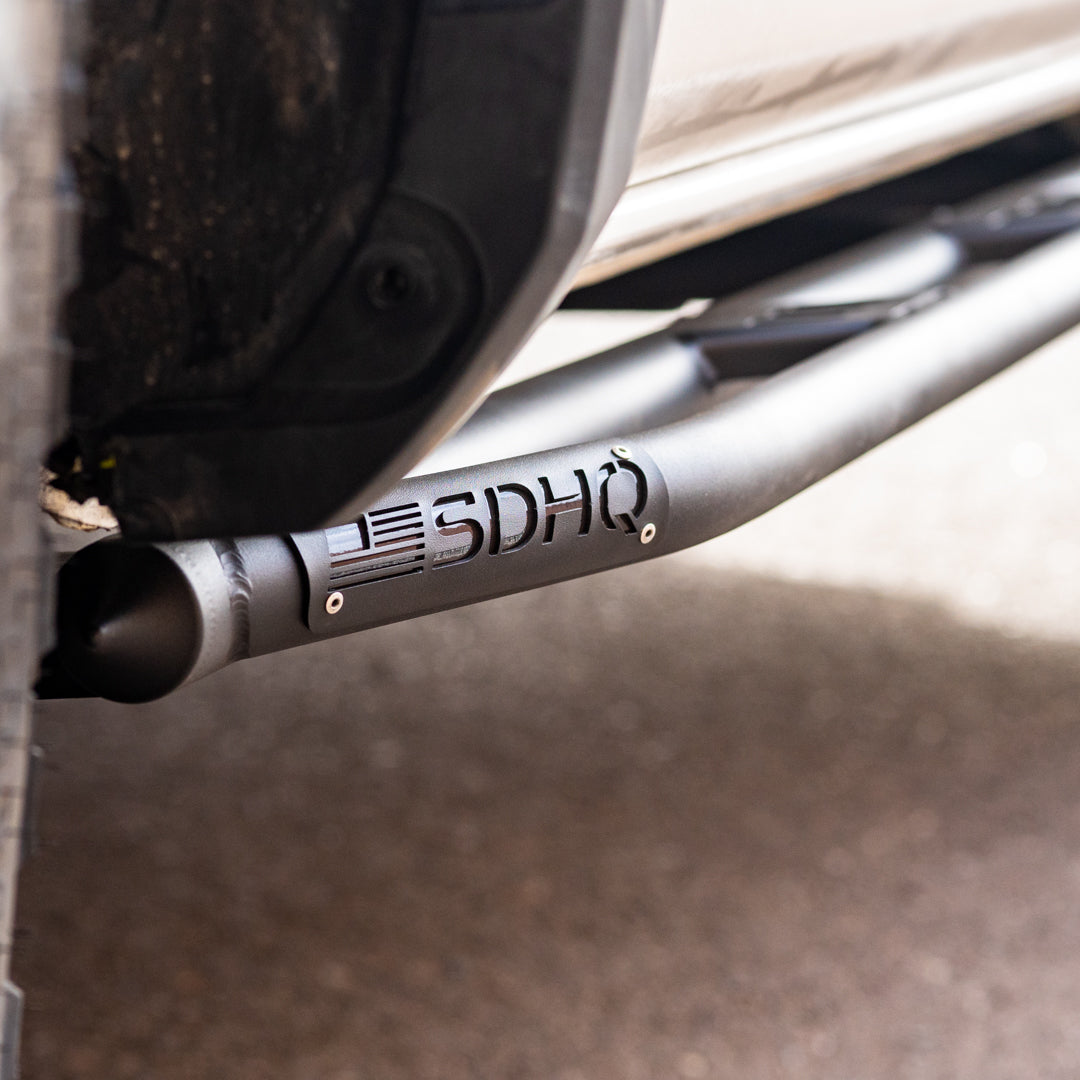 '16-23 Toyota Tacoma SDHQ Built Rock Sliders close-up