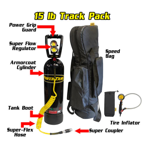 15 lb. Track Pack Power Tank | Candy Blue | HP250i Regulator