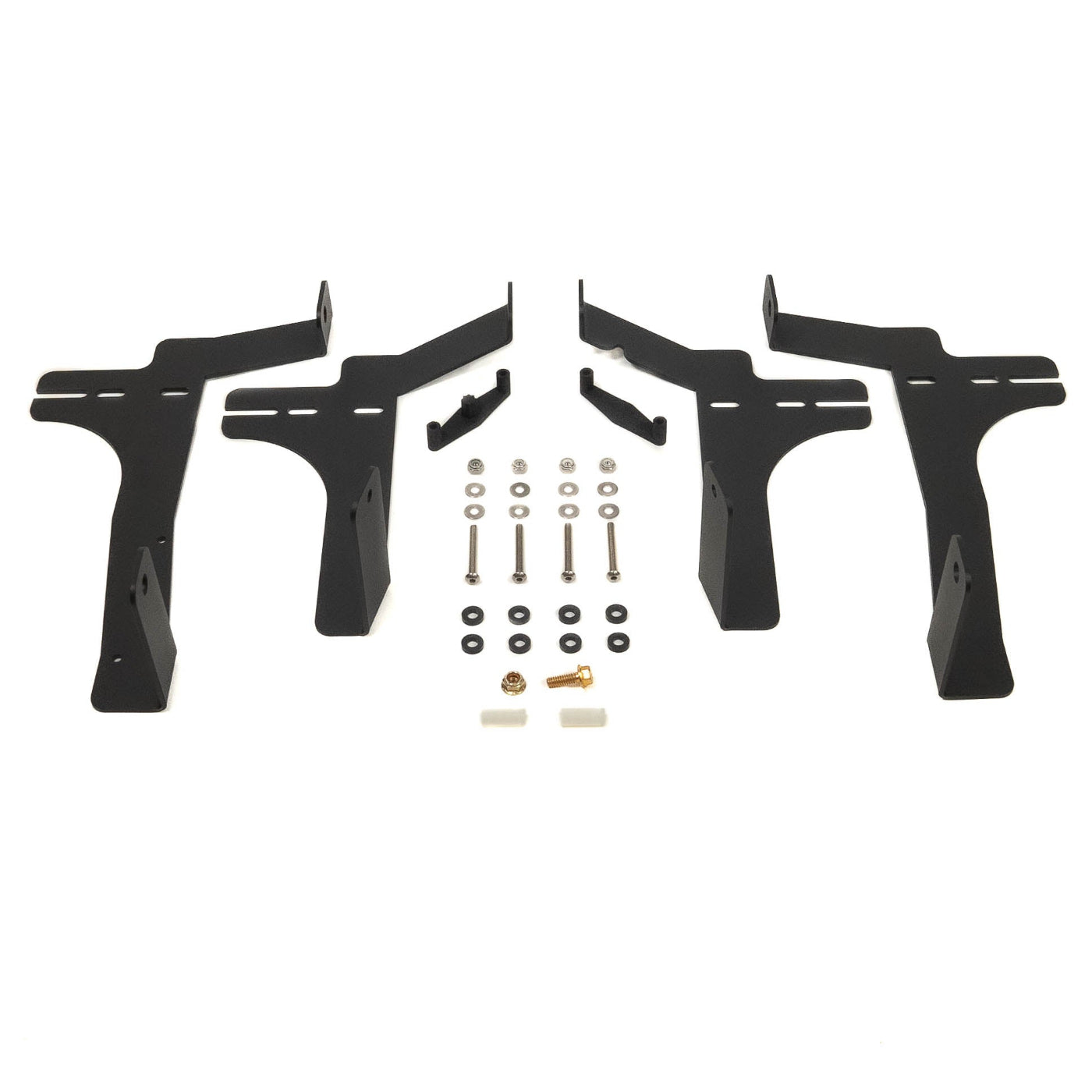 '24 Tacoma SR/SR5 Behind the Grille Light Mounting Kit display of included parts and hardware