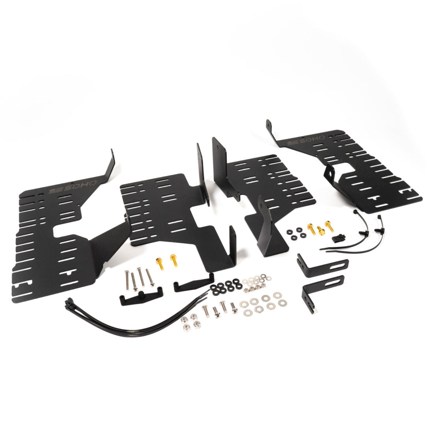 '22-25 Toyota Tundra/2023+ Sequoia SDHQ Built Behind the Grille Light Bar Mount display of included parts and hardware