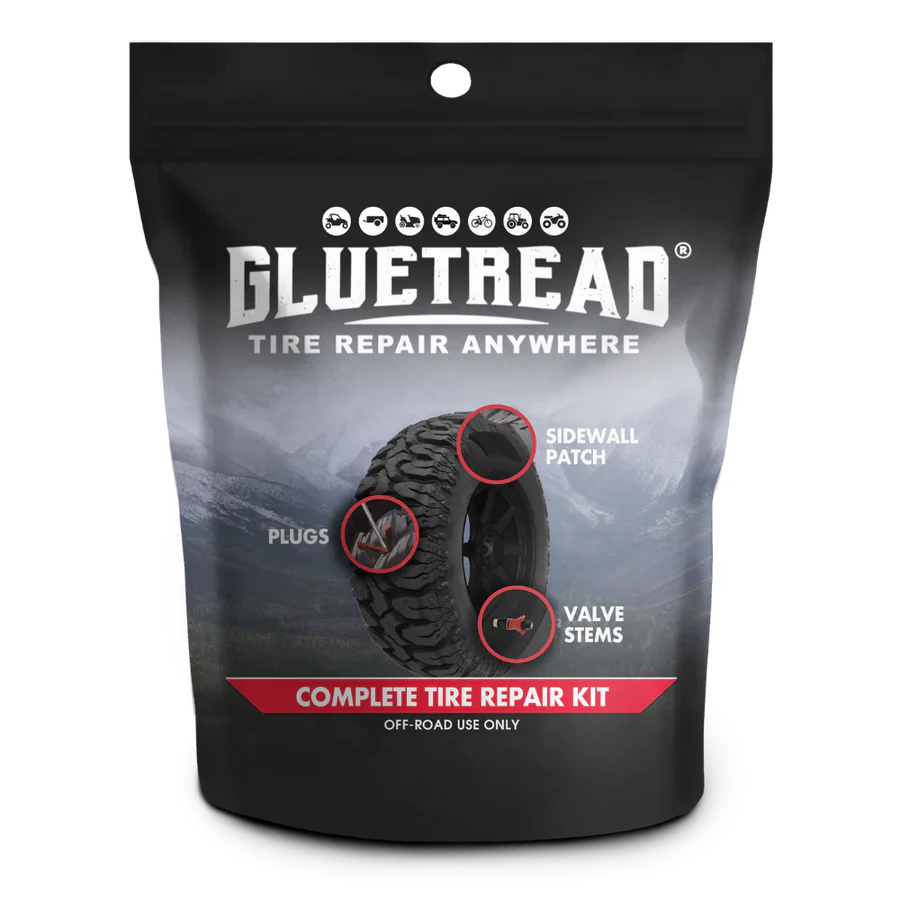 Gluetread Complete Tire Repair Kit Display
