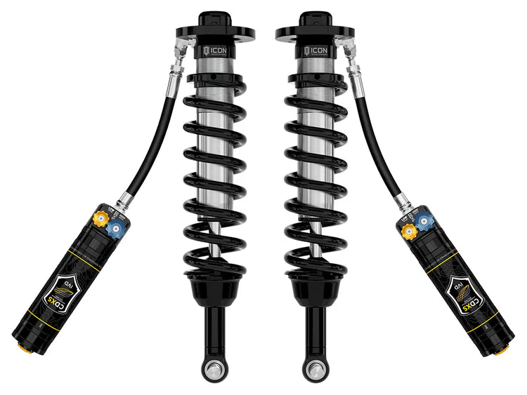 ICON 2025 Toyota 4Runner 4WD, 1.25-3" Lift, Front, 2.5 Series Coilover Kit, Remote Reservoir w/ CDXS