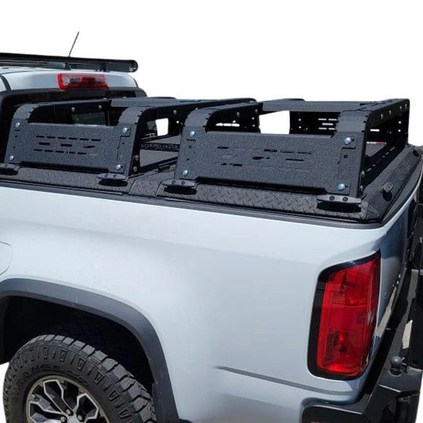 THORAX BED RACK SYSTEM- FITS DIAMOND BACK COVERS 2015-2020 CHEVY COLORADO/GMC CANYON Front View
