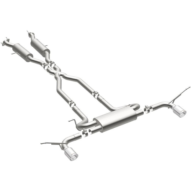 MagnaFlow Street Series Cat-Back Performance Exhaust System 16929 Front View