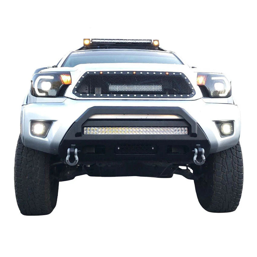 2012-2015 TOYOTA TACOMA PROLITE FRONT WINCH BUMPER Front View