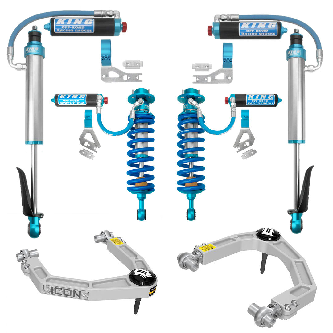 '23-24 Toyota Sequoia King Front 2.5 RR Coilovers and Rear 2.5 RR Rear Shocks w/ Compression Adjusters and Upper Control Arms parts