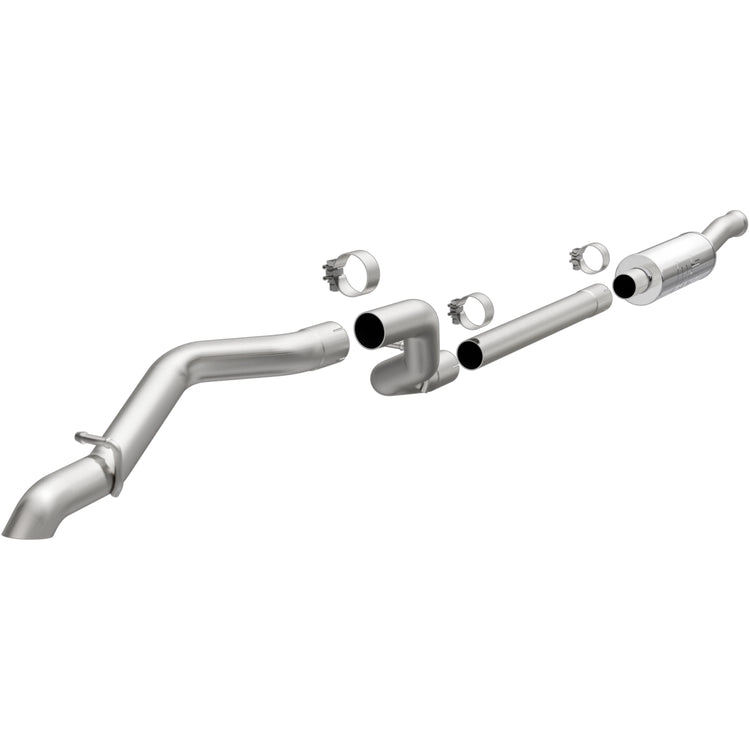 MagnaFlow 2018-2025 Jeep Wrangler Rock Crawler Series Cat-Back Performance Exhaust System Front View