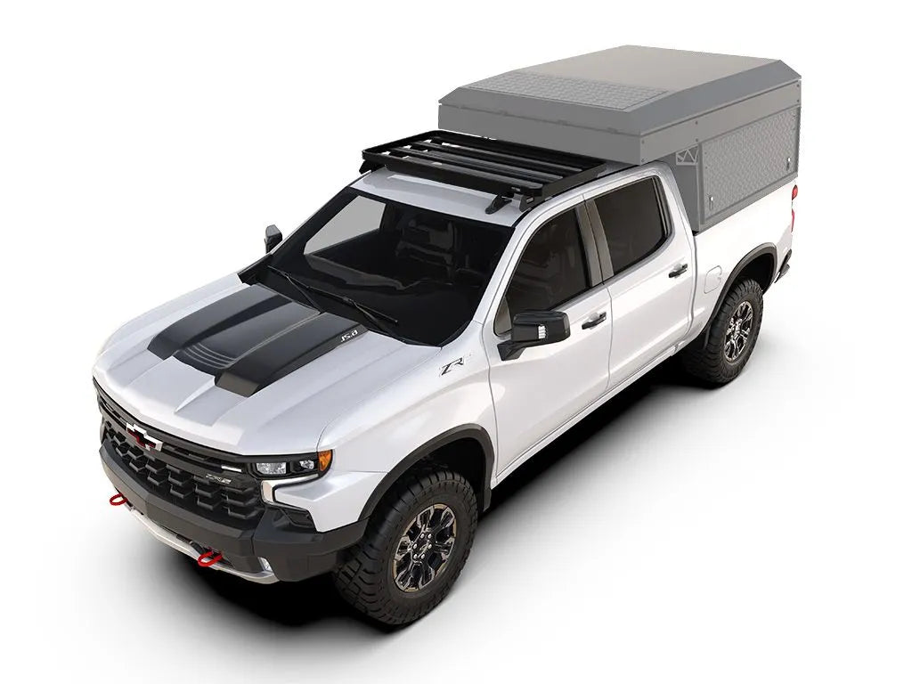 Chevrolet Silverado 3rd/4th Gen (2013-Current) Cab Over Camper Slimline II Rack Kit Front View