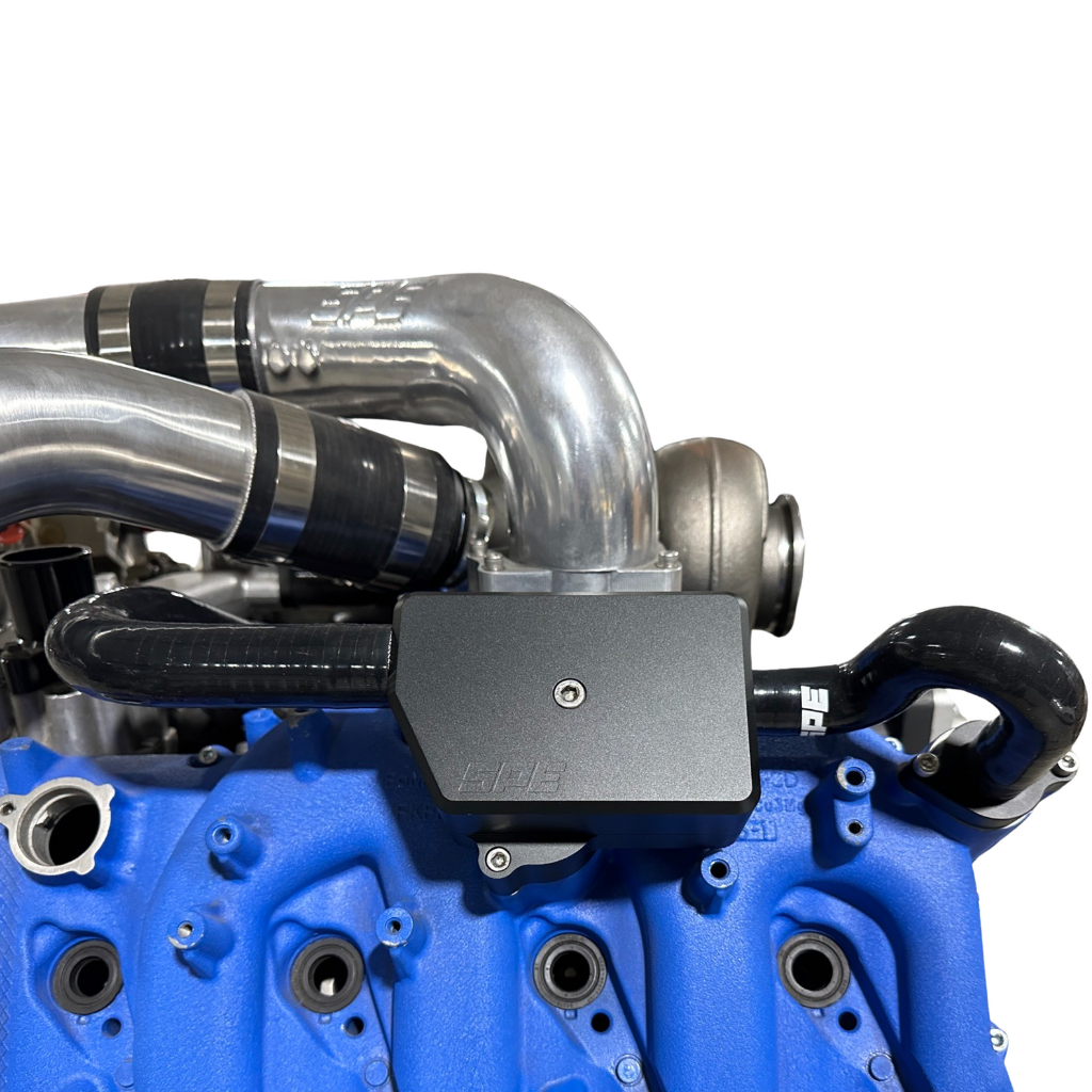 SPE Motorsport 2011+ 6.7L Powerstroke Recirculating CCV Kit Front View