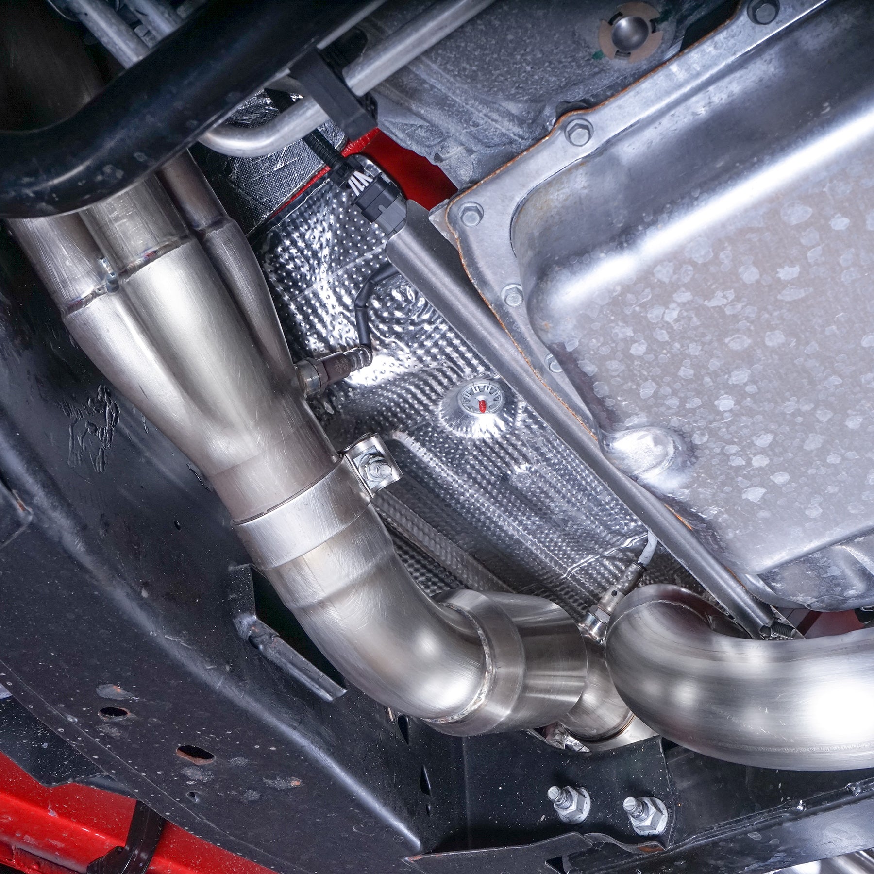 2019-21 Silverado Long Tube Header Kit Front View