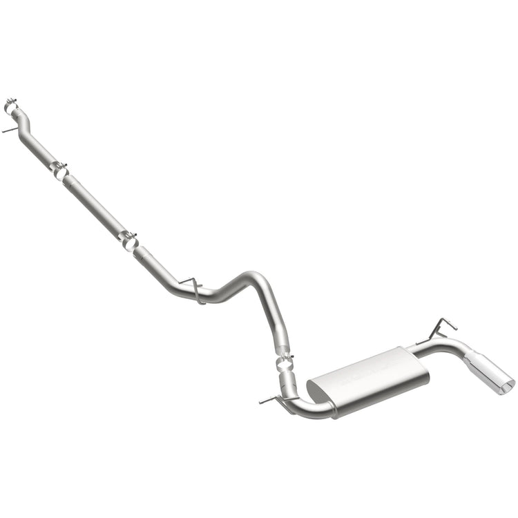MagnaFlow 2007-2011 Jeep Wrangler Street Series Cat-Back Performance Exhaust System Front View