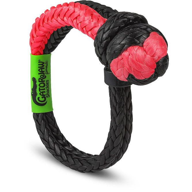 1/2" NexGen PRO Gator-Jaw® Synthetic Soft Shackle - Red and Black