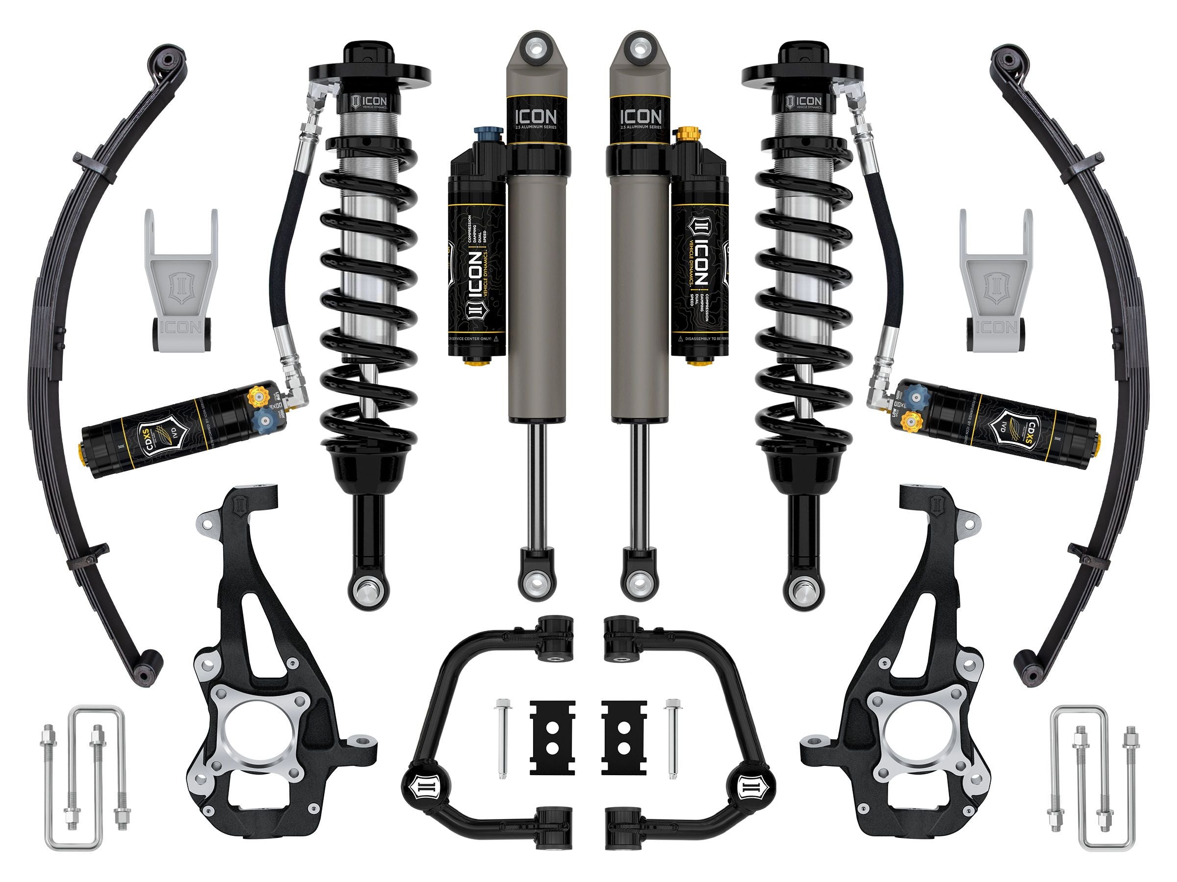 21-24 FORD F150 4WD 3.5-4.5" STAGE 4 SUSPENSION SYSTEM w/ LEAF SPRINGS