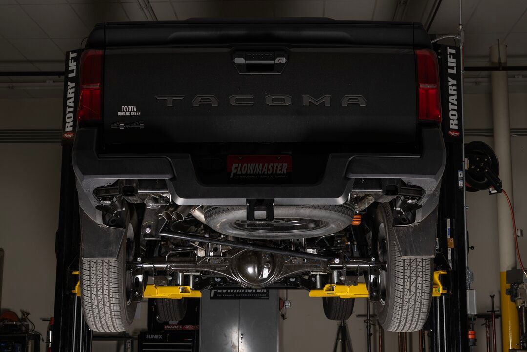 Flowmaster Flow FX Cat-back Exhaust System Display on Vehicle