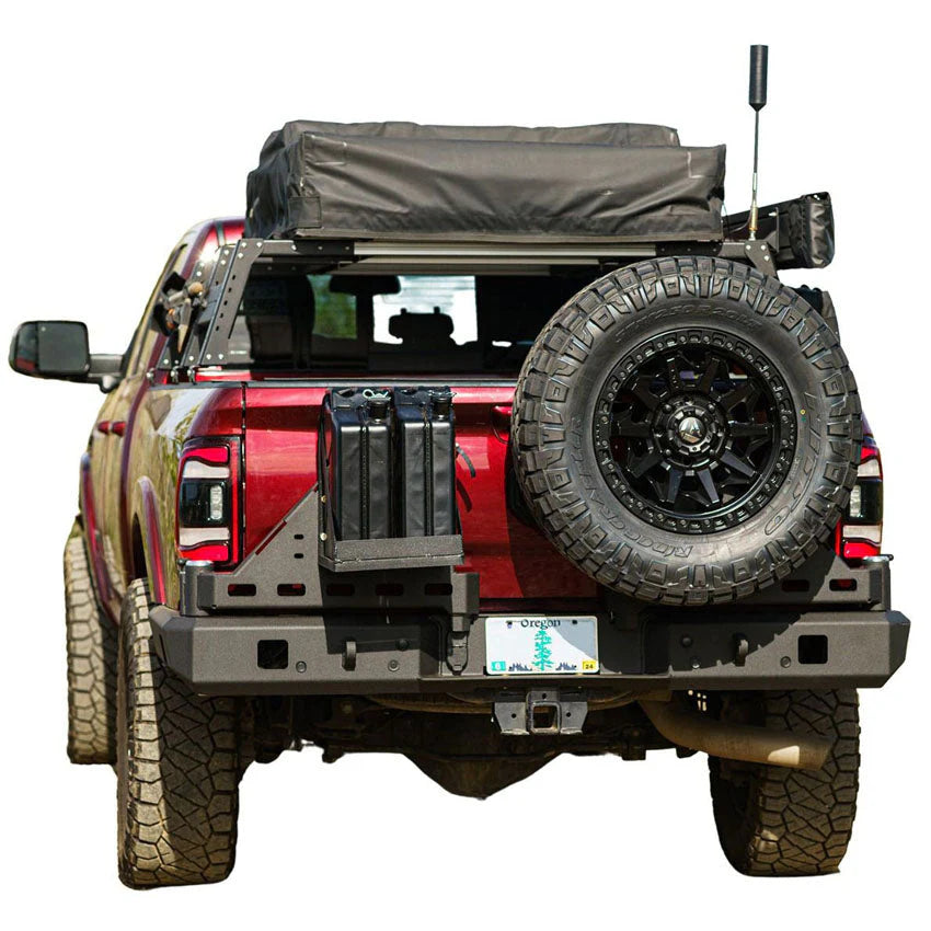 2010-2025 RAM 2500/3500 HIGH CLEARANCE DUAL SWING OUT REAR BUMPER Front View