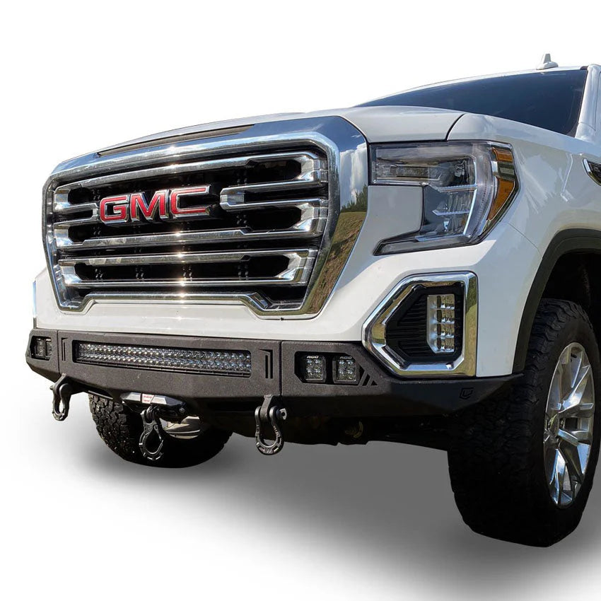 2019-2021 GMC SIERRA 1500 OCTANE FRONT WINCH BUMPER Front View