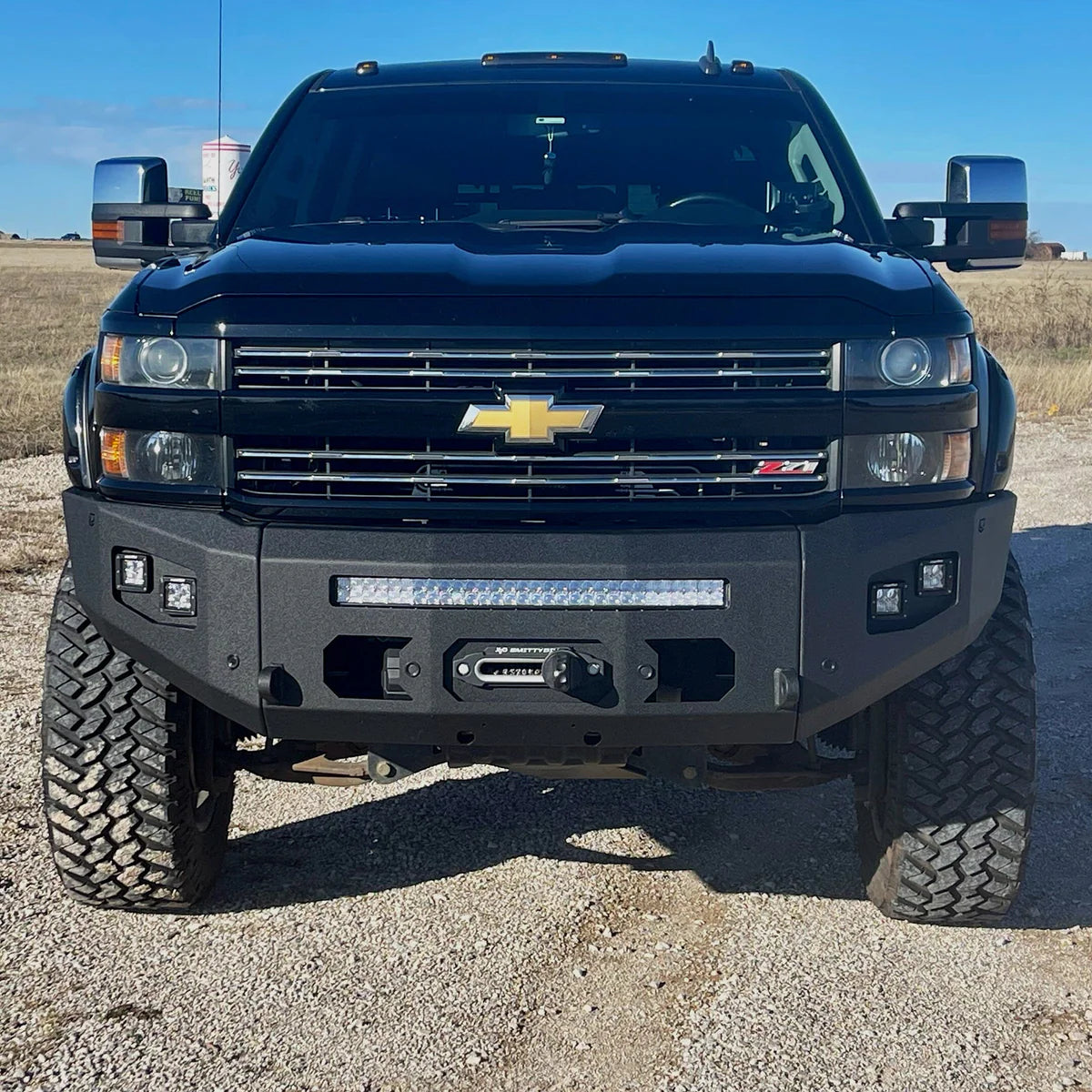 2015-2019 CHEVY SILVERADO 2500/3500 ATTITUDE FRONT WINCH BUMPER Front View