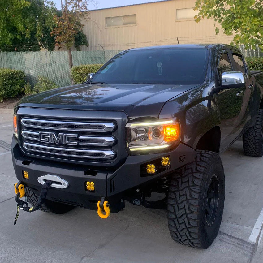 2015-2019 GMC CANYON OCTANE FRONT WINCH BUMPER Front View