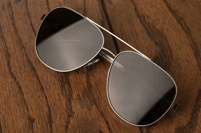 Incline Sunglasses: Gun Metal Front View